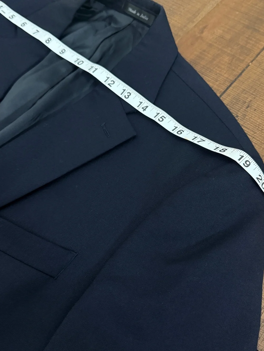 Lauren Ralph Lauren Men’s Blue Solid Wool 2-Button Blazer 42L